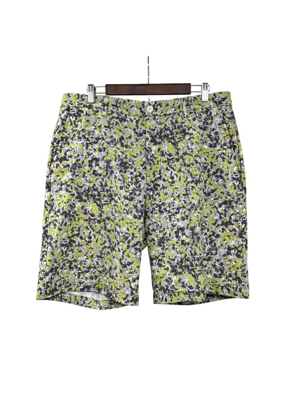 Greg Norman Mens Golf Shorts Pockets Gray/Multi Print Size 36